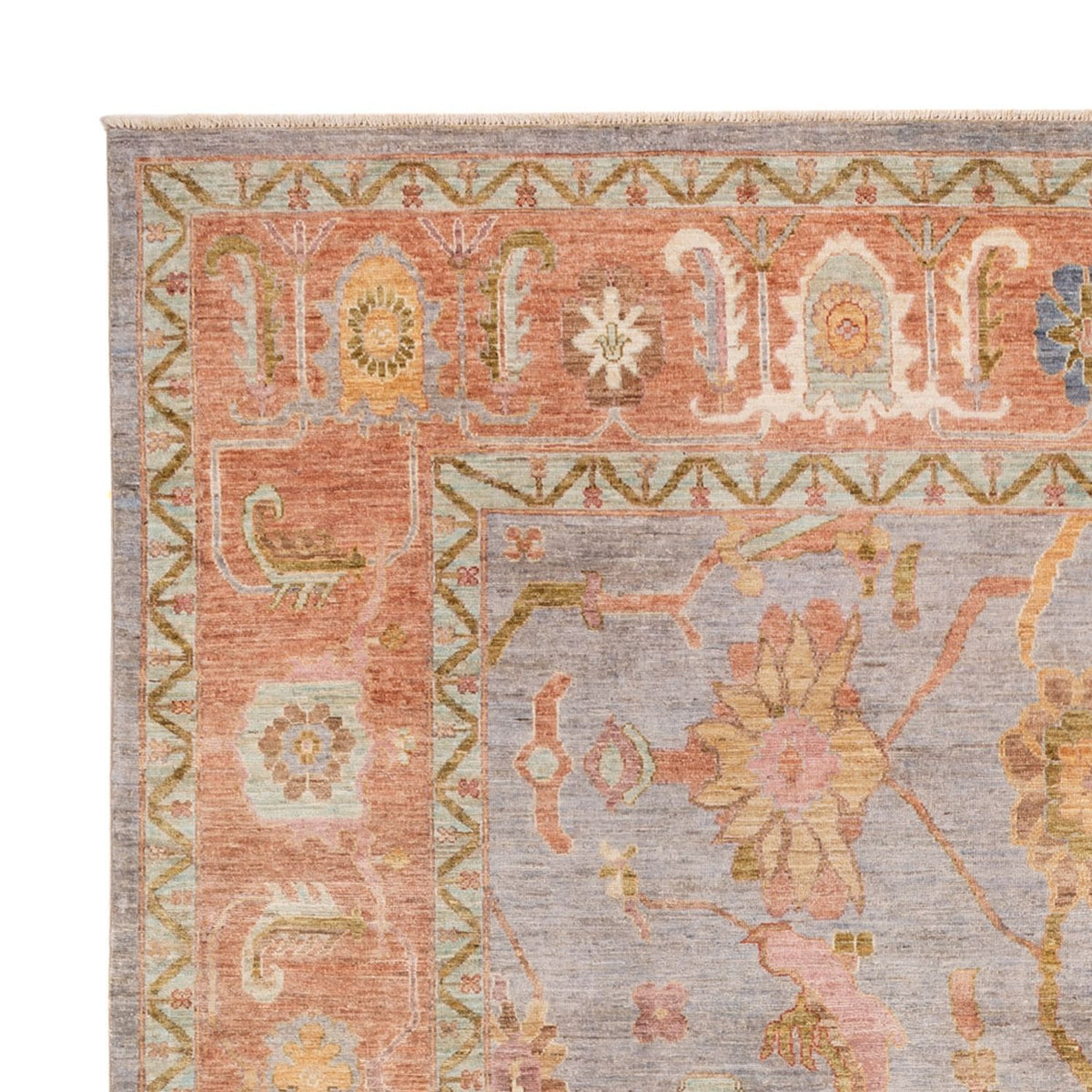 Ziegler Teppich - Usak - 306 x 243 cm - hellblau