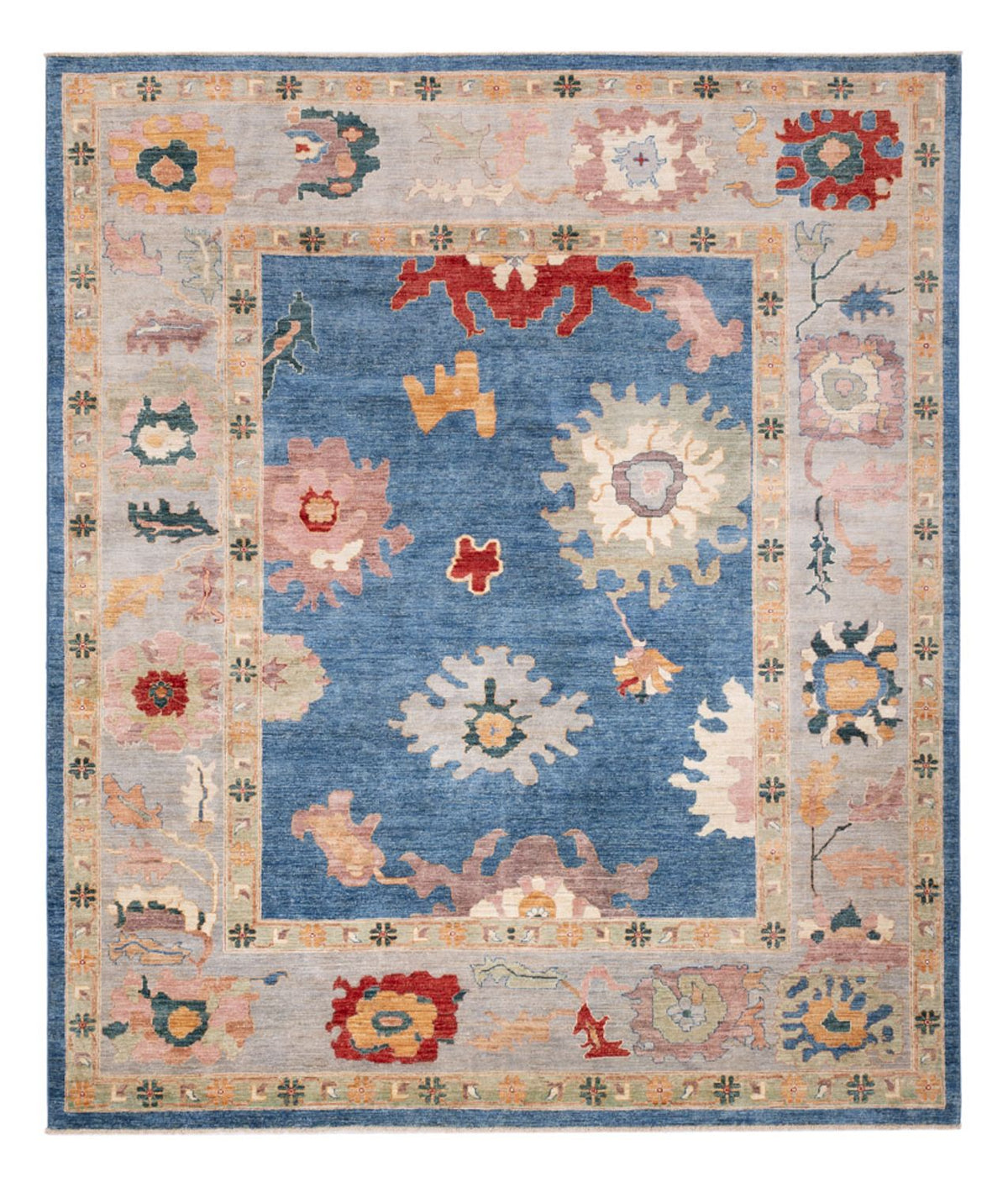 Ziegler Teppich - Usak - 289 x 244 cm - blau