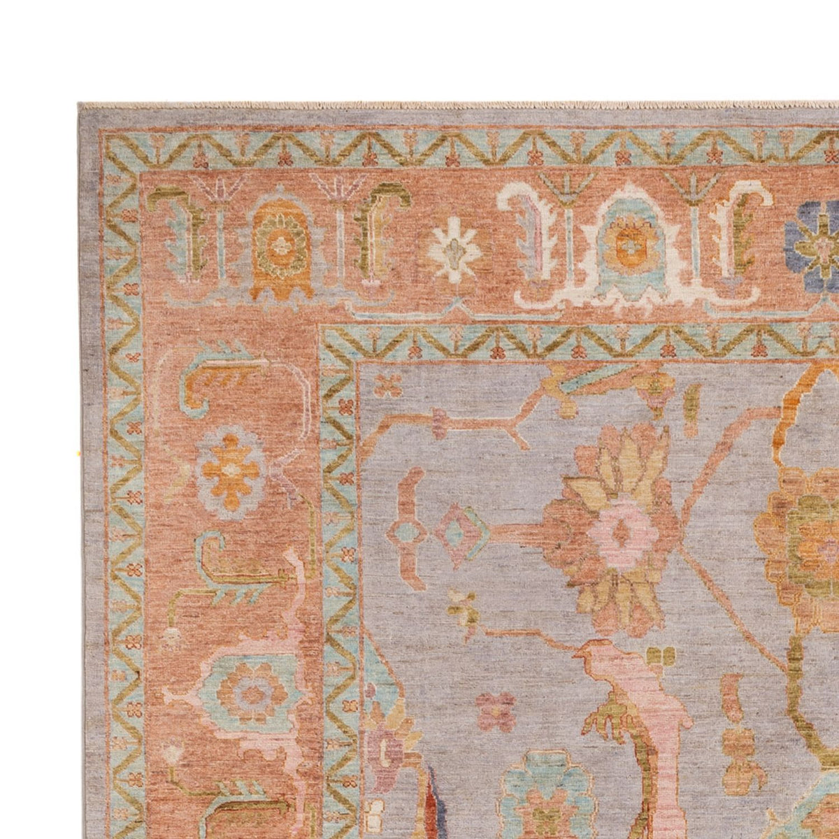 Ziegler Teppich - Usak - 346 x 243 cm - hellblau