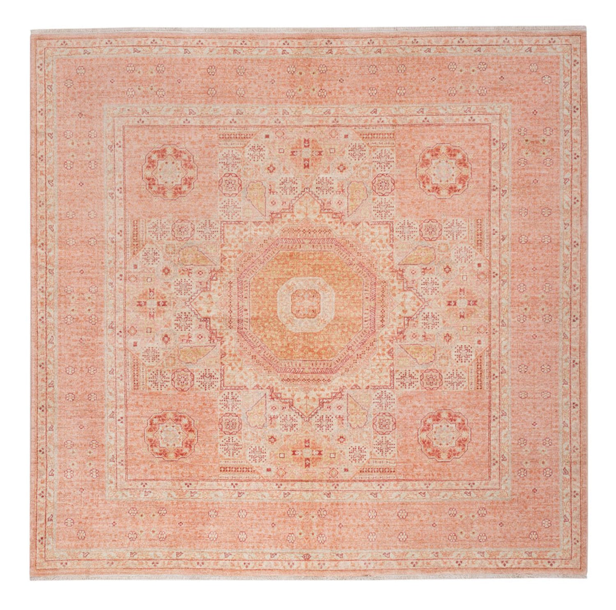 Ziegler Teppich - Ariana quadratisch  - 207 x 198 cm - hellrot