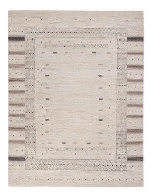 Gabbeh Teppich - Loribaft Indus - 207 x 156 cm - silber