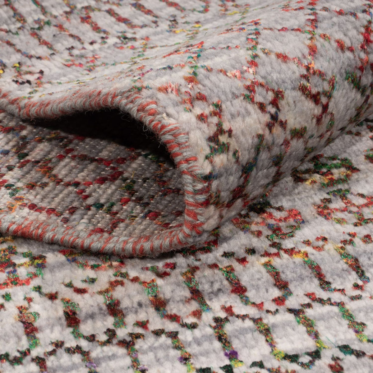 Designer Teppich - 195 x 150 cm - dunkelblau