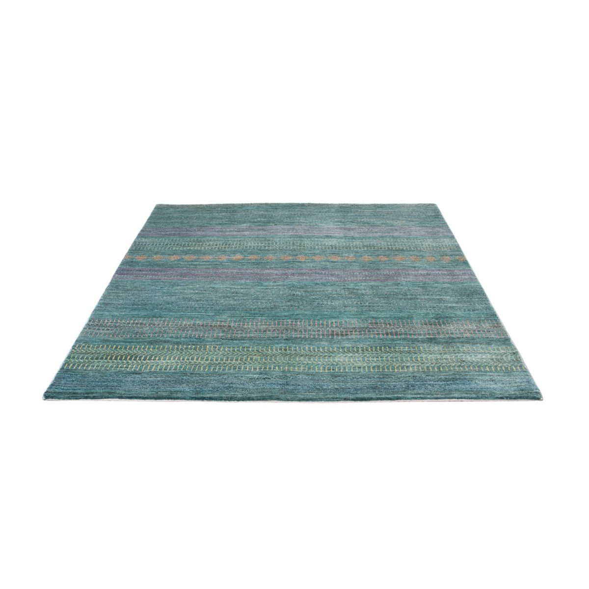 Designer Teppich - 196 x 152 cm - dunkelgrün