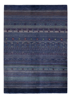 Gabbeh Teppich - Perser - 191 x 140 cm - dunkelblau