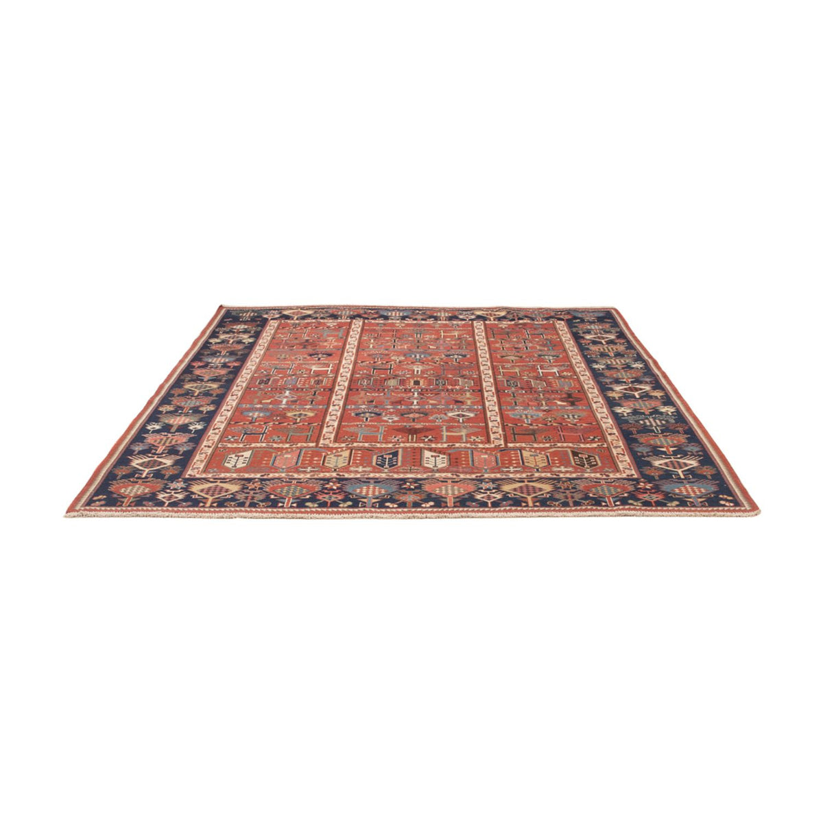 Kelim Teppich - Oriental - Soumak quadratisch  - 205 x 192 cm - rost