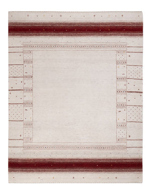 Gabbeh Teppich - Loribaft Indus - 190 x 148 cm - weiß