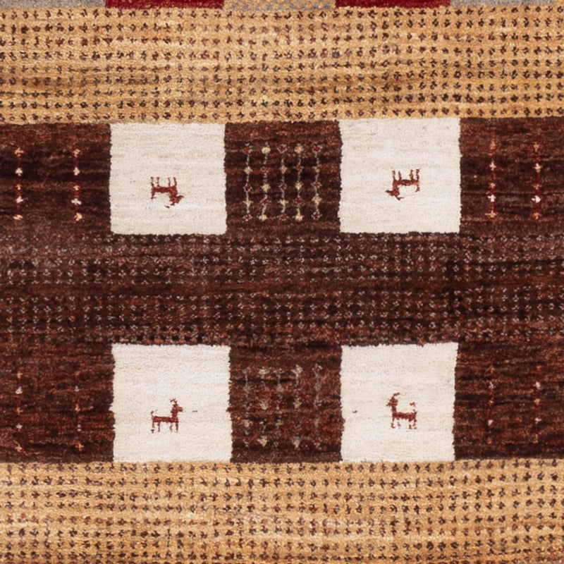 Gabbeh Teppich - Loribaft Indus - 204 x 143 cm - mehrfarbig