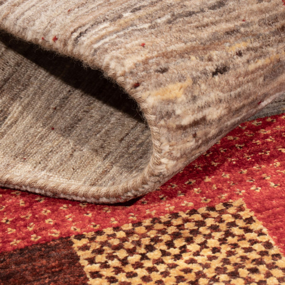 Gabbeh Teppich - Loribaft Indus - 193 x 145 cm - mehrfarbig