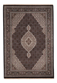 Tapis oriental - Tabriz - 205 x 143 cm - gris foncé