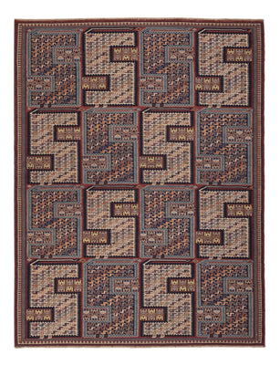 Kelim Teppich - Oriental - Soumak - 209 x 166 cm - dunkelbeige