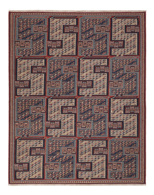 Kelim Teppich - Oriental - Soumak - 208 x 165 cm - dunkelbeige