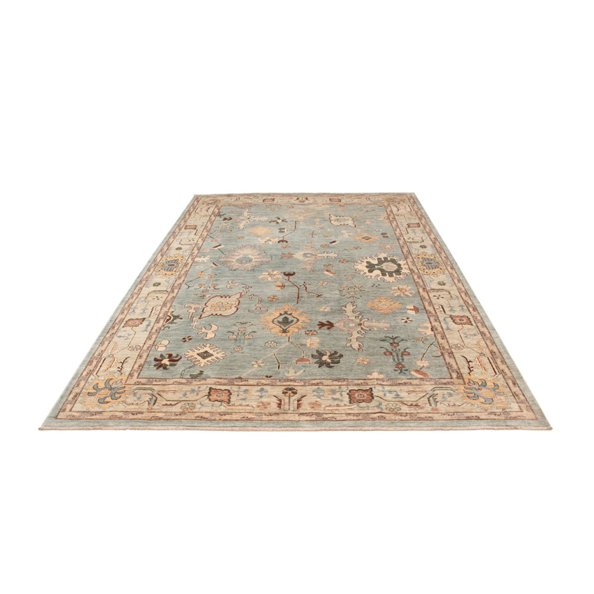 Ziegler Teppich - Usak - 296 x 200 cm - hellblau