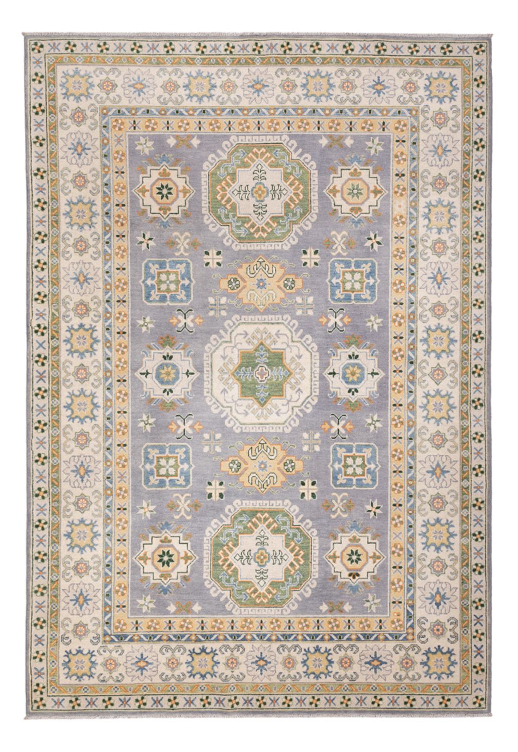 Ziegler Teppich - Kazak - 299 x 203 cm - seeblau