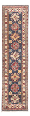 Kazak Tapis 80x303cm - Tapis oriental - bleu foncé - Tapis de couloir / Bleu foncé / 80 x 303 cm Tapis de couloir