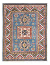 Kazak Tappeto 148x193cm - Tappeto orientale - blu - Rettangolo / Blu / 148 x 193 cm Rettangolo