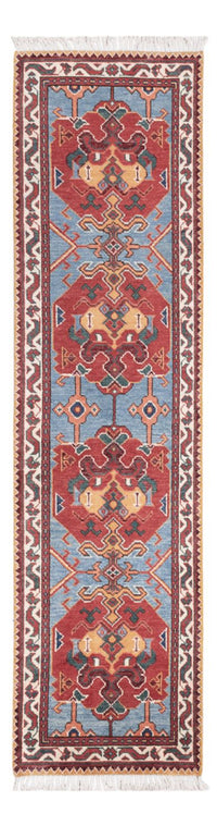 Tapis de couloir Tapis Ziegler - Kazak - 287 x 75 cm - bleu