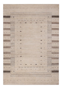 Tapis Gabbeh - Loribaft Indus - 246 x 176 cm - beige clair
