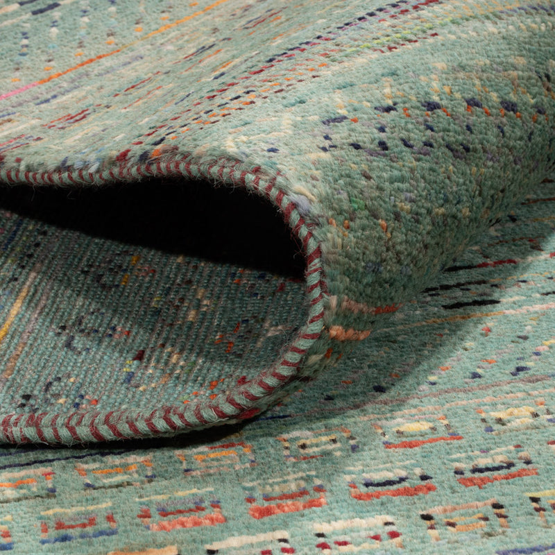 Designer Teppich - 240 x 201 cm - petrolblau