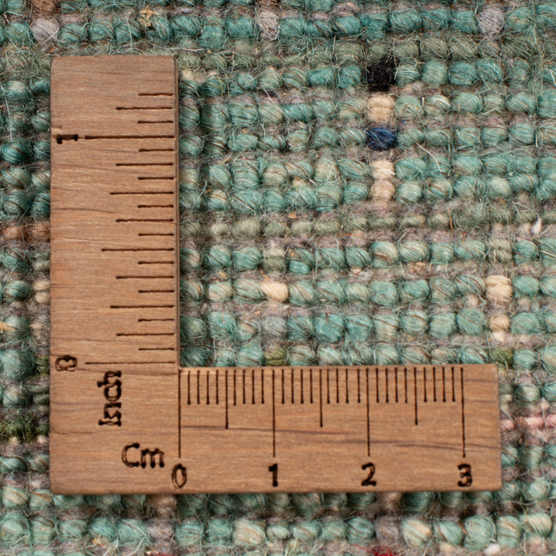 Designer Teppich - 240 x 201 cm - petrolblau