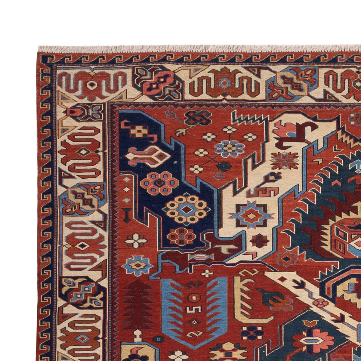 Kelim Teppich - Oriental - Soumak - 256 x 194 cm - mehrfarbig
