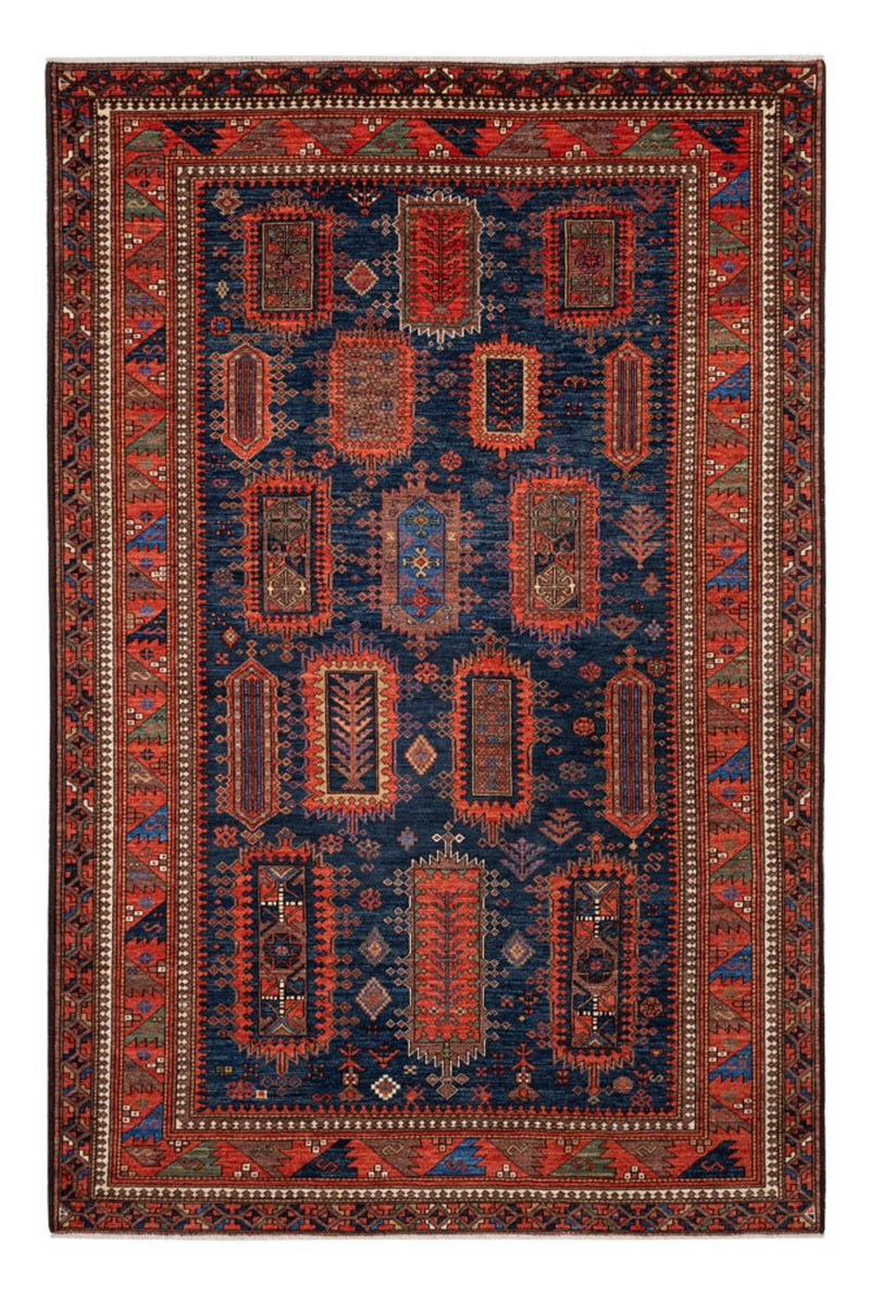 Ziegler Teppich - Kazak - 283 x 184 cm - dunkelblau