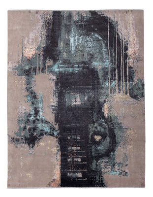 Designer Teppich - 314 x 243 cm - mehrfarbig