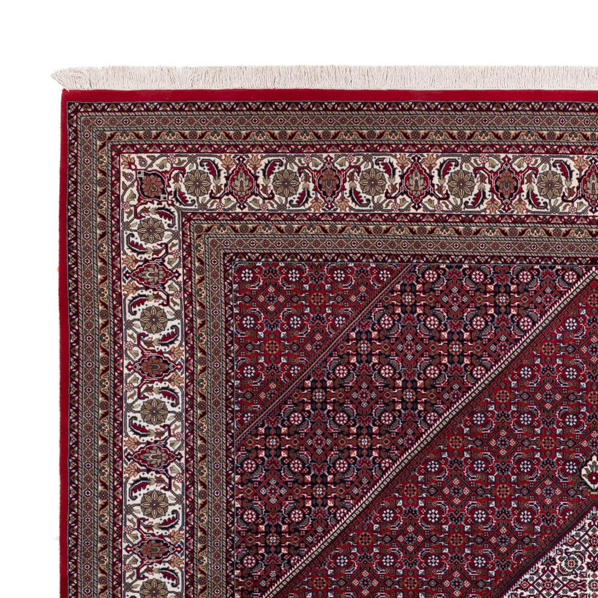 Orientteppich - Bidjar - Indus - 305 x 251 cm - dunkelrot