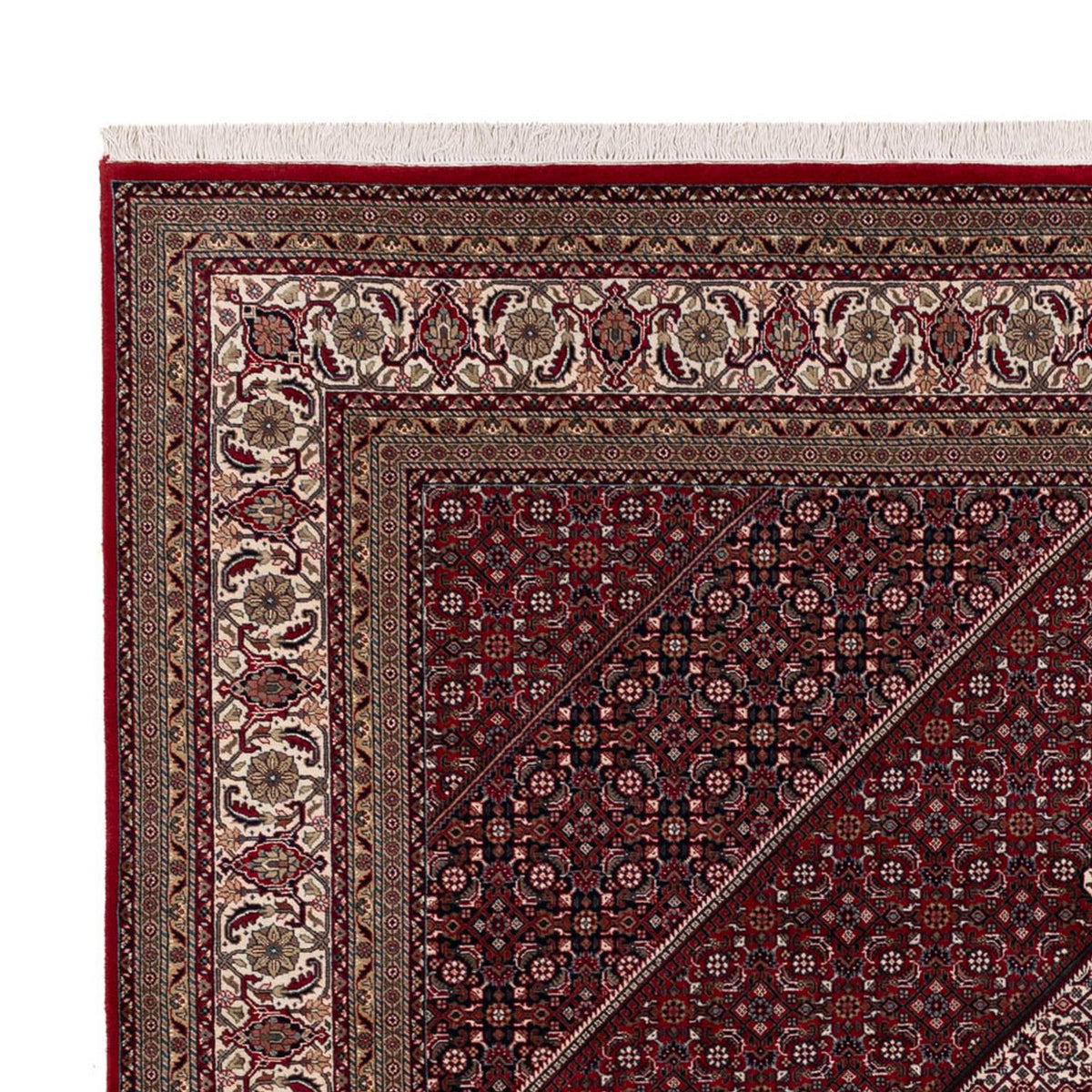 Tappeto orientale - Bidjar - Indo - 304 x 251 cm - rosso scuro