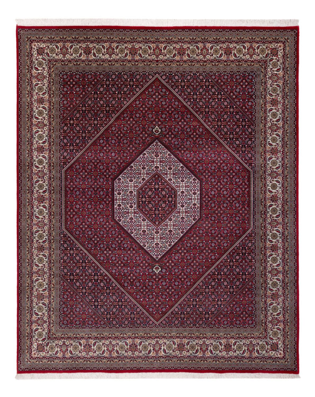 Orientteppich - Bidjar - Indus - 300 x 247 cm - dunkelrot