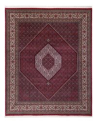 Tapis oriental - Bidjar - Indus - 300 x 247 cm - rouge foncé