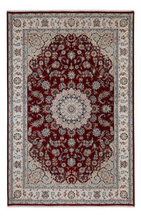 Tapis oriental - Nain - Indus - 303 x 200 cm - rouge foncé