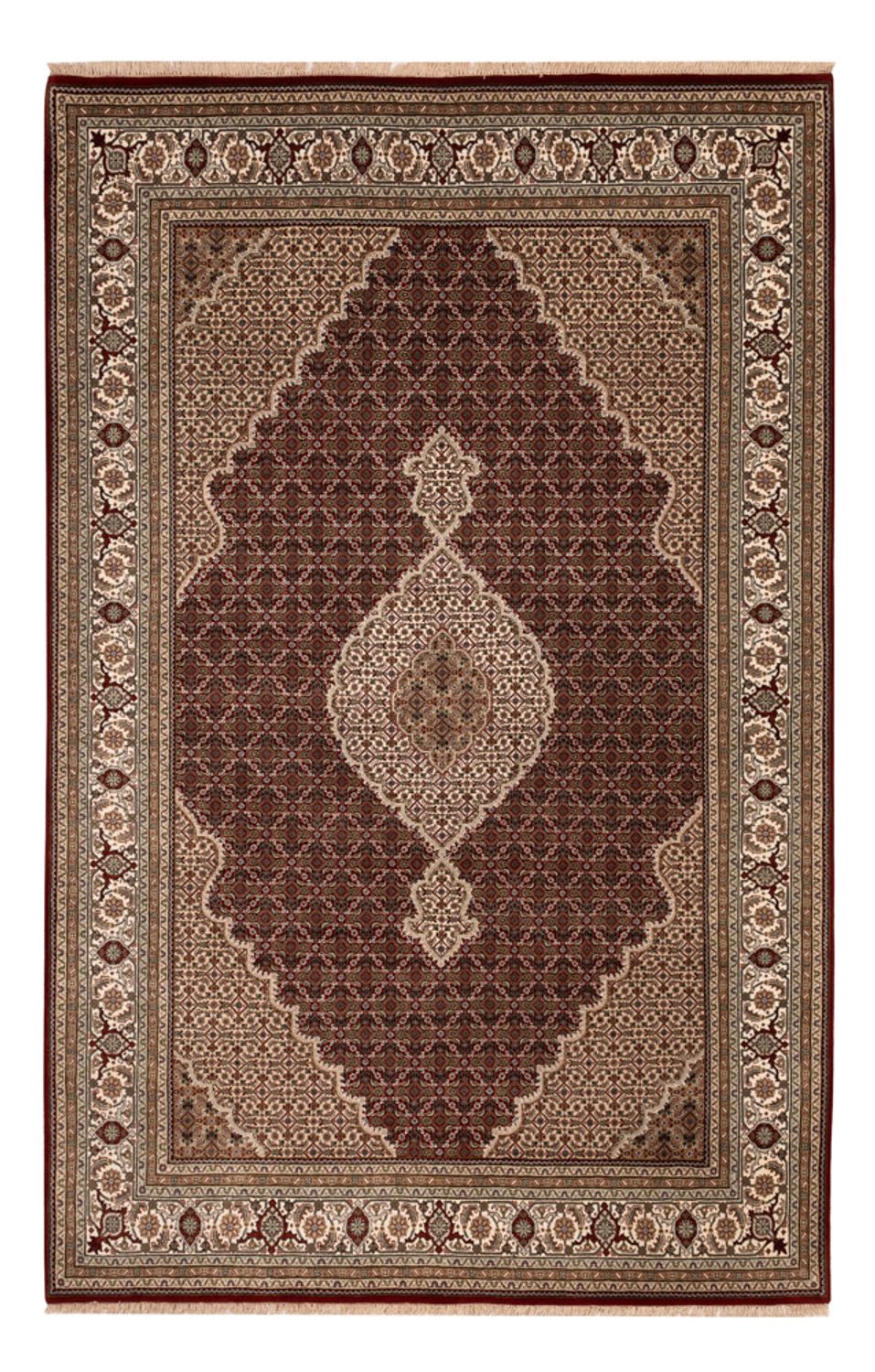 Orientteppich - Täbriz - 300 x 197 cm - dunkelbeige