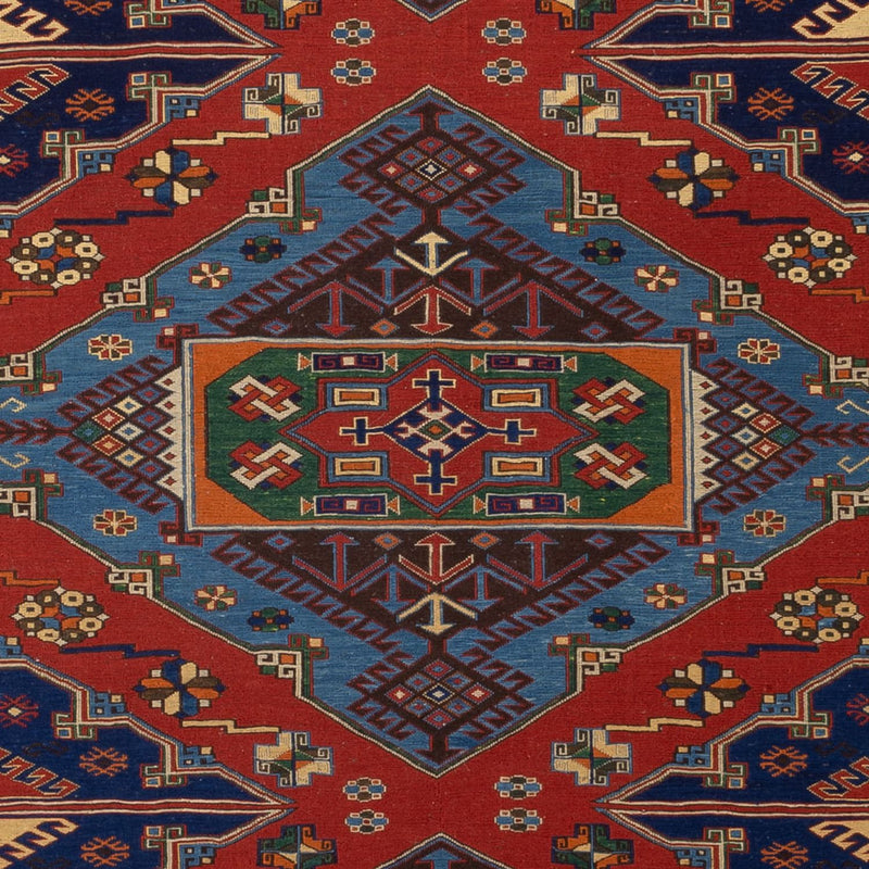 Kelim Teppich - Oriental - Soumak - 281 x 203 cm - rot