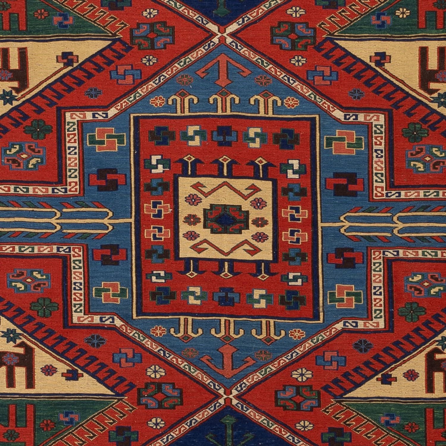Kelim Teppich - Oriental - Soumak - 276 x 205 cm - rot