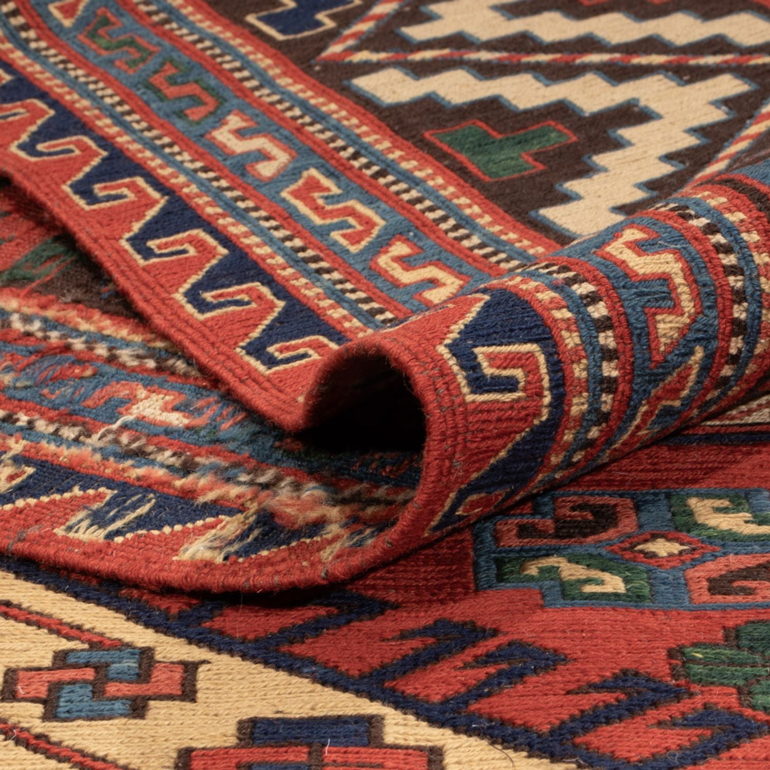 Kelim Teppich - Oriental - Soumak - 276 x 205 cm - rot