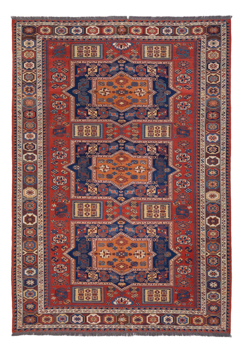 Kelim Teppich - Oriental - Soumak - 323 x 236 cm - rot