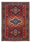 Kilim afghan Tapis 218x292cm - rouge - Rectangle / Rouge / 218 x 292 cm Rectangle