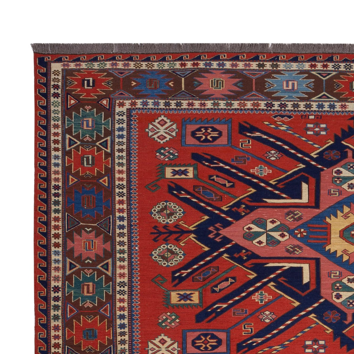 Kelim Teppich - Oriental - Soumak - 292 x 218 cm - rot
