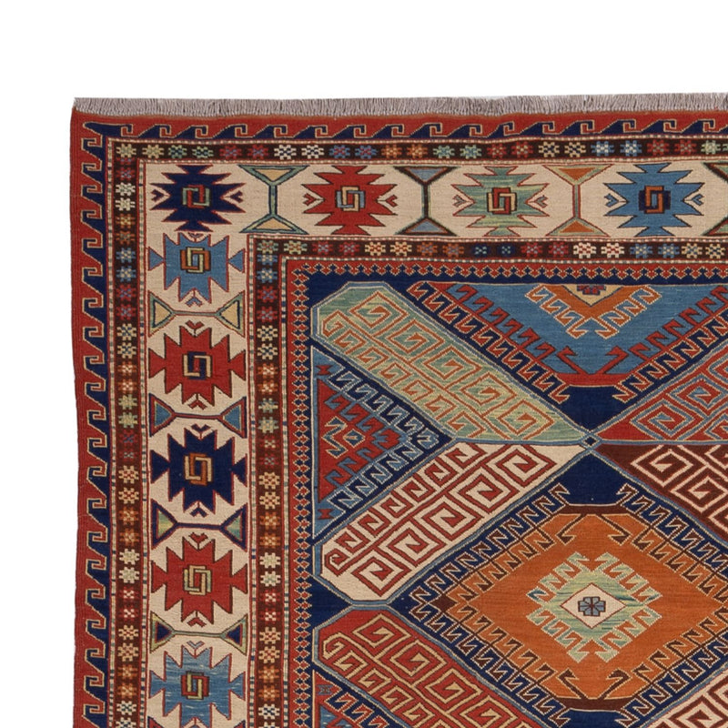 Kelim Teppich - Oriental - Soumak - 291 x 189 cm - mehrfarbig
