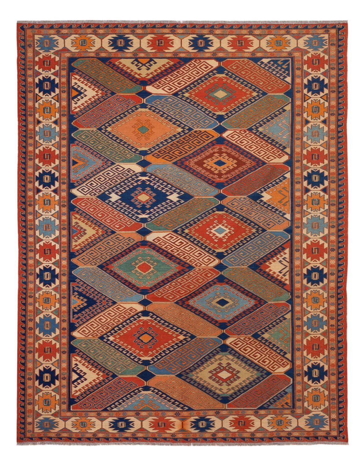 Kelim Teppich - Oriental - Soumak - 272 x 205 cm - mehrfarbig