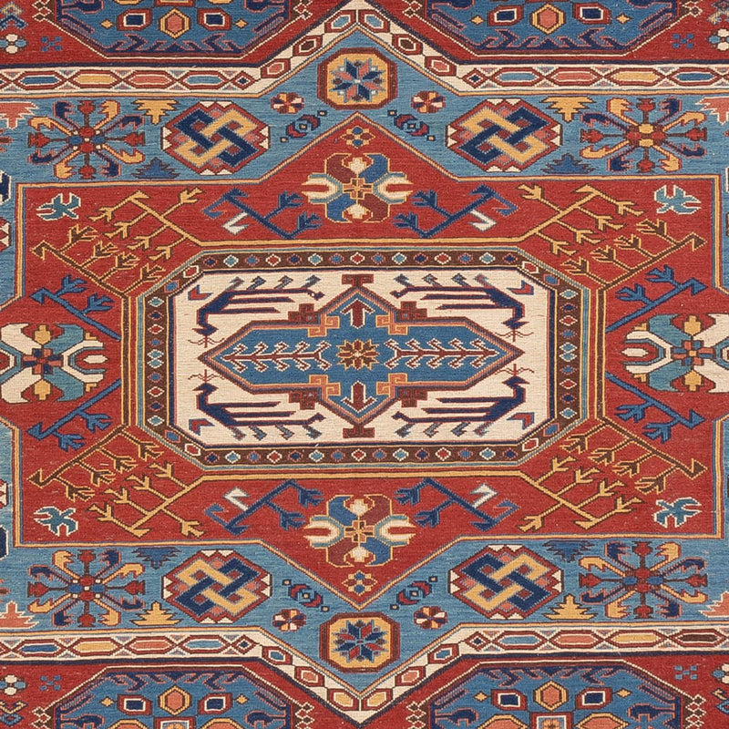 Kelim Teppich - Oriental - Soumak - 329 x 256 cm - rot