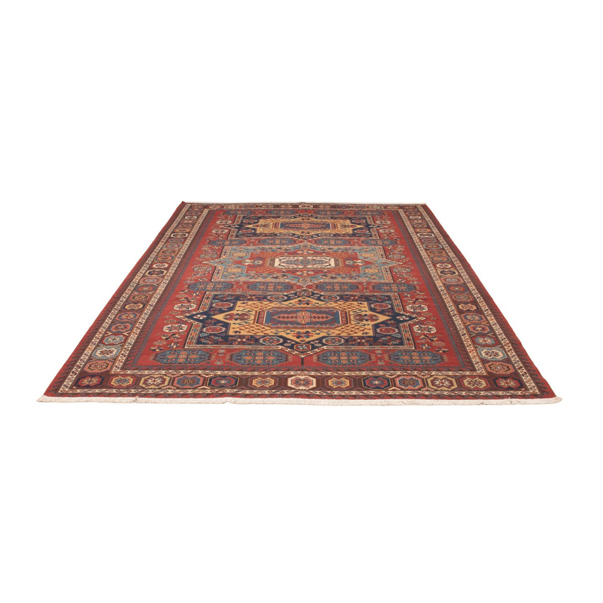 Kelim Teppich - Oriental - Soumak - 329 x 256 cm - rot