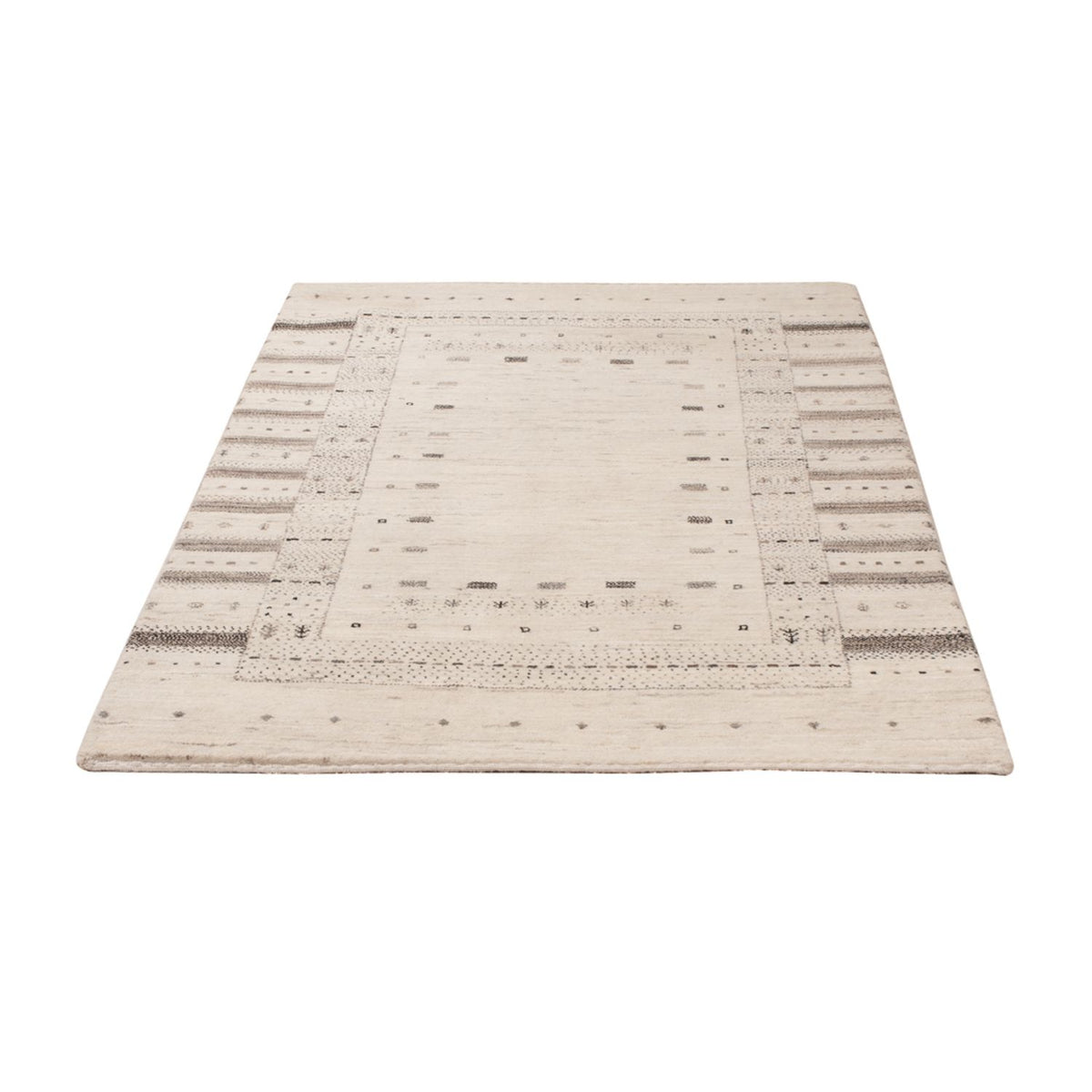 Gabbeh Teppich - Loribaft Indus - 152 x 105 cm - creme