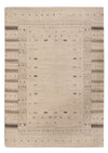 Tapis Loribaft indien Tapis 108x153cm - Tapis en laine - Rectangle / Beige / 108 x 153 cm Rectangle