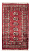 Tapis Pakistani 89x146cm - Tapis oriental - rouge - Rectangle / Rouge / 89 x 146 cm Rectangle