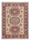 Kazak Tappeto 124x167cm - Tappeto orientale - beige - Rettangolo / Beige / 124 x 167 cm Rettangolo