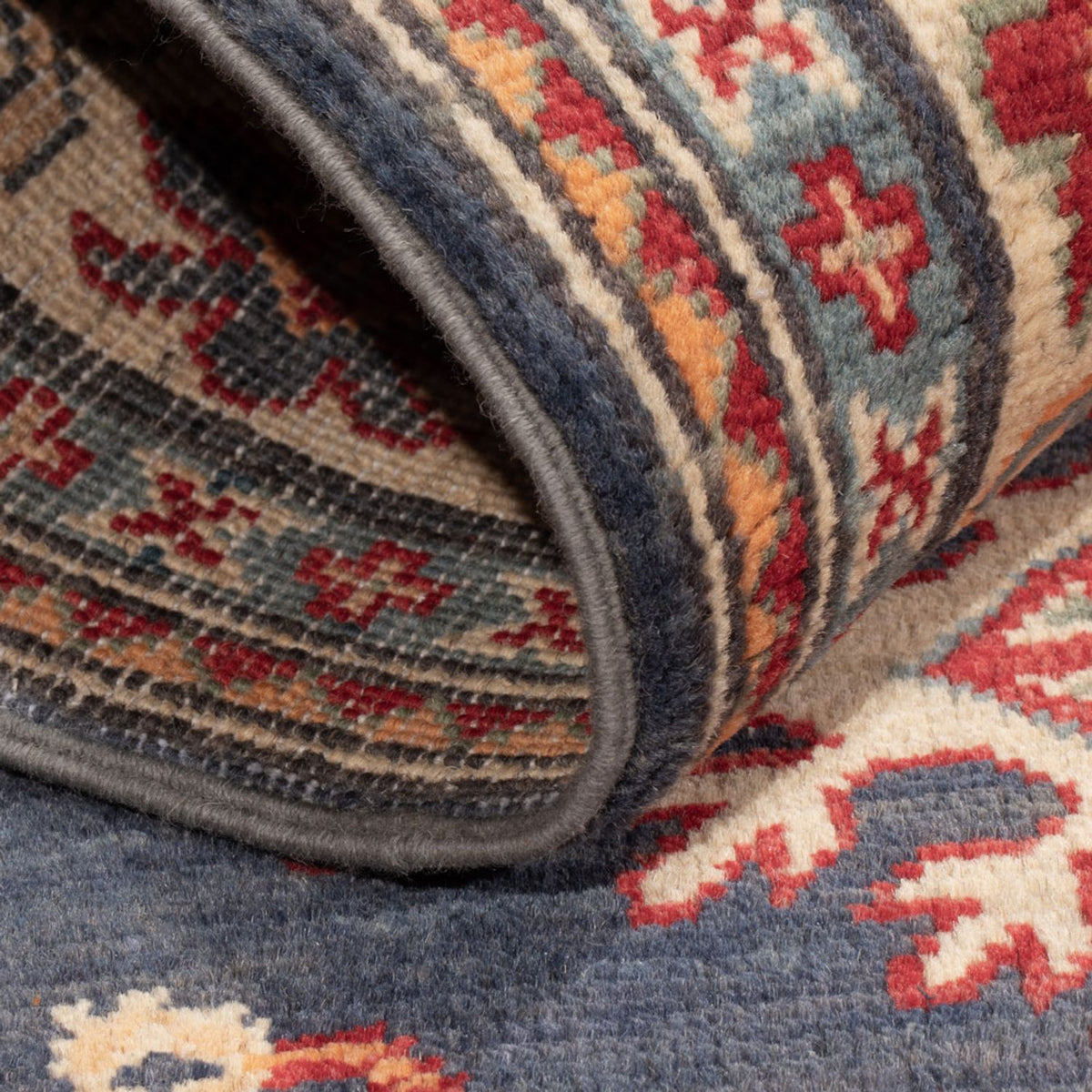 Ziegler Teppich - Kazak - 148 x 97 cm - dunkelblau