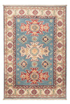 Kazak Tappeto 83x123cm - Tappeto orientale - blu chiaro - Rettangolo / Blu chiaro / 83 x 123 cm Rettangolo