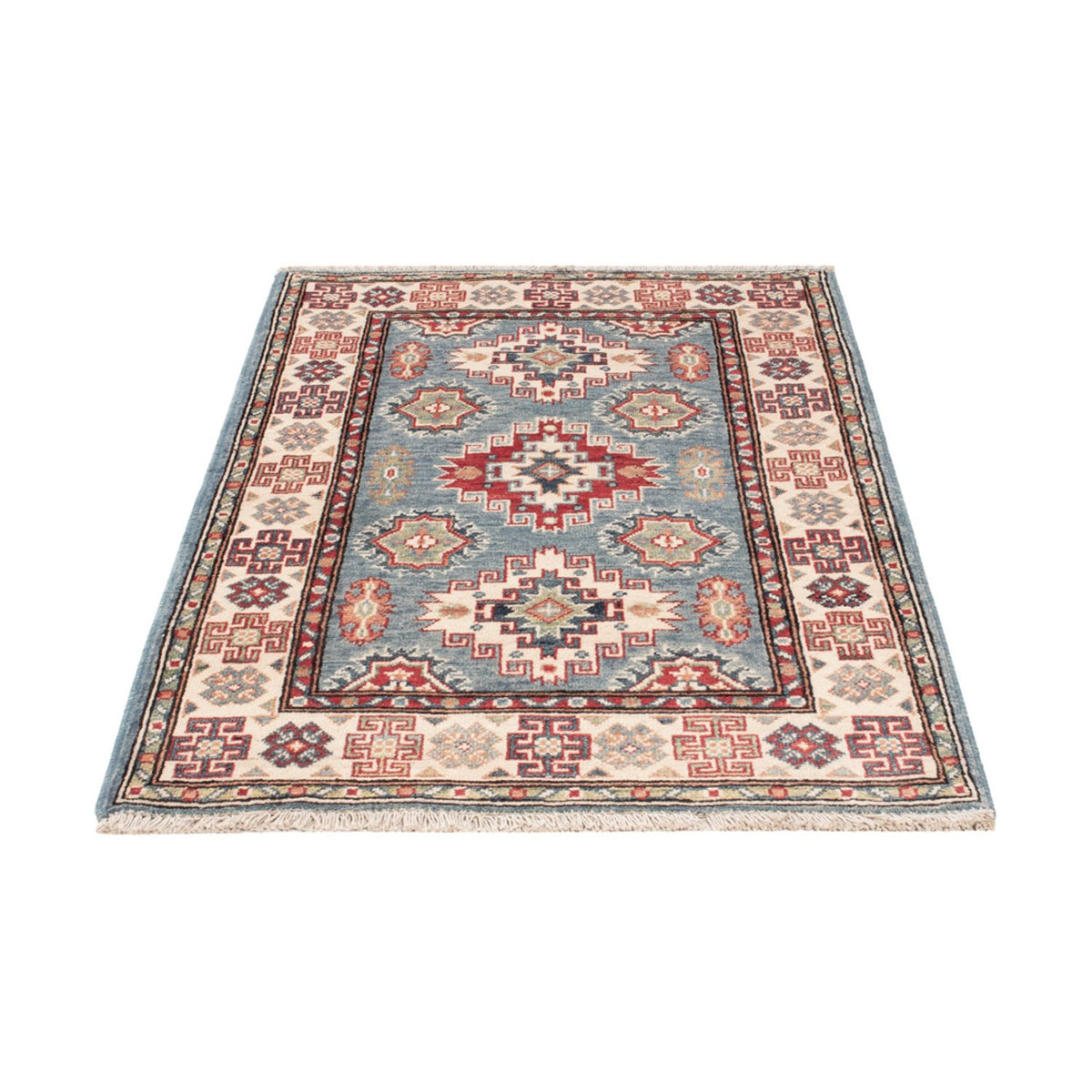 Ziegler Teppich - Kazak - 128 x 82 cm - hellblau