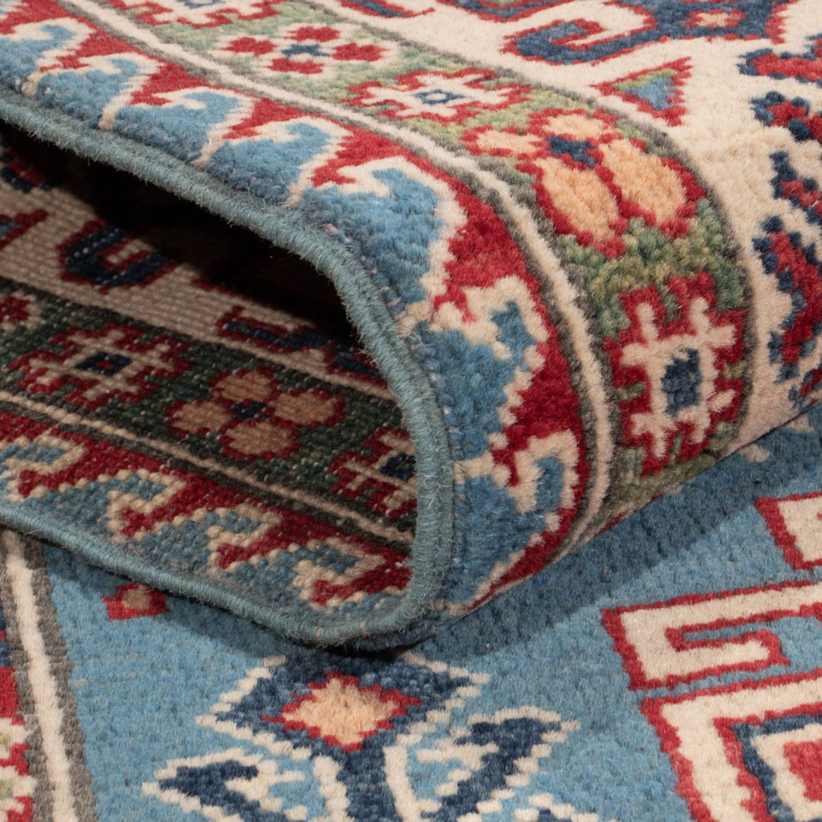 Ziegler Teppich - Kazak - 186 x 120 cm - hellblau